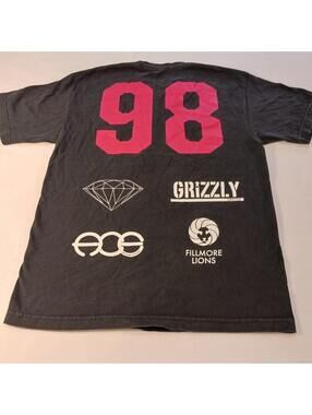 Diamond Supply Co. Fillmore Lion Men's Black T-Shirt Short Sleeve Size Medium
